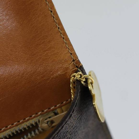 CELINE Macadam Canvas Hand Bag PVC Brown Auth 76088 - Picture 10 of 16